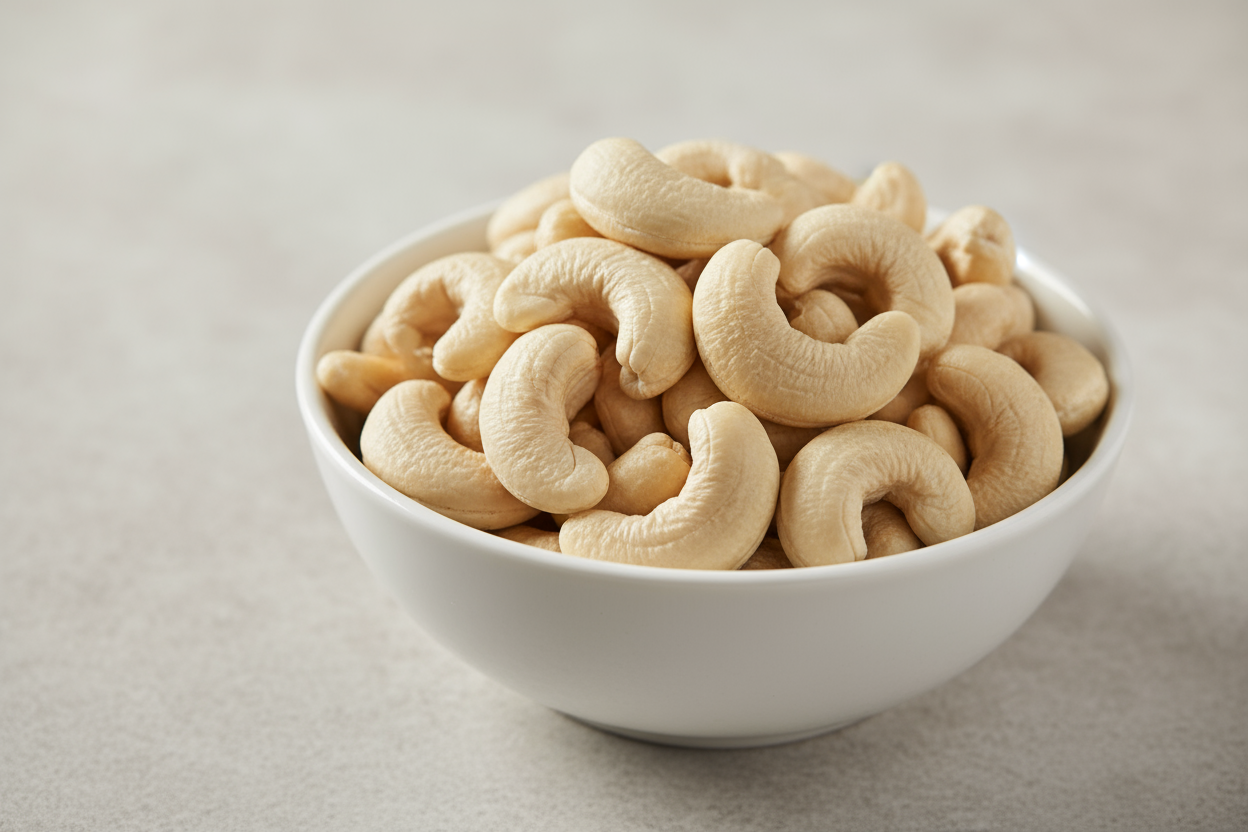 Cashew w240 in a white bowl